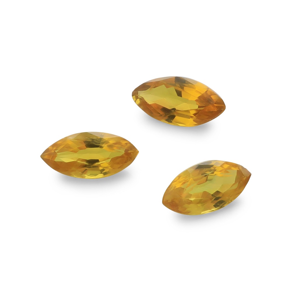 Yellow Sapphire 6x3mm Marquise Set of 3