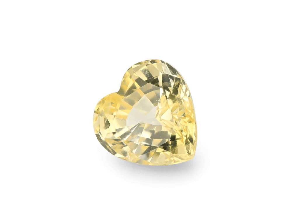 Yellow Sapphire 4.90mm Heart Shape