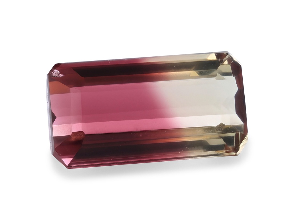 Bi Colour Tourmaline 12x6.35mm Emerald Cut