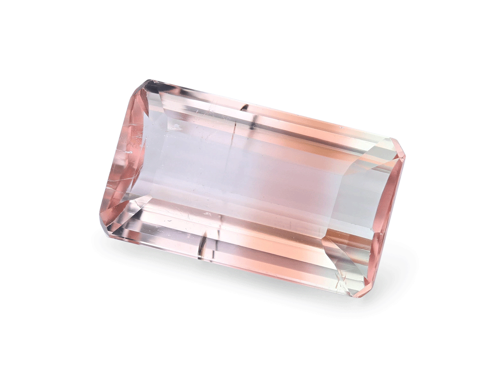 Bi Colour Tourmaline 12.35x7mm Emerald Cut