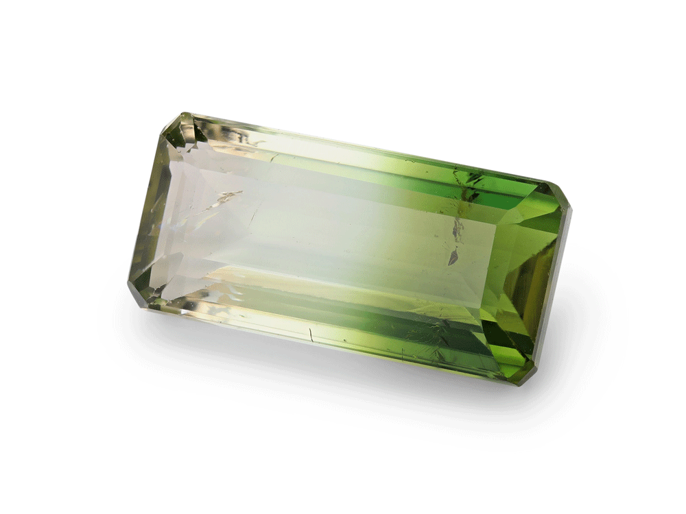 Tri Colour Tourmaline 15x7.3mm Emerald Cut