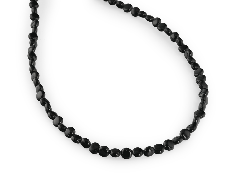 Onyx 6.00mm Flat Polished Disc Strand