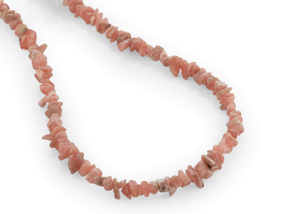 Rhodochrosite Polished Chips Strand