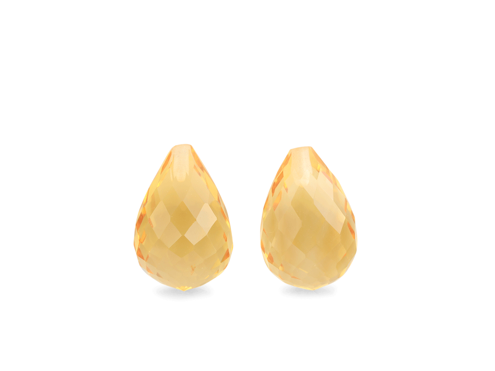 Citrine 12x8mm Briolette 