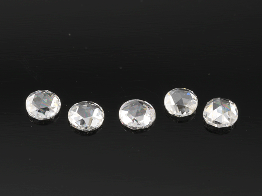 Diamond White 2.50mm Round Rose Cuts 