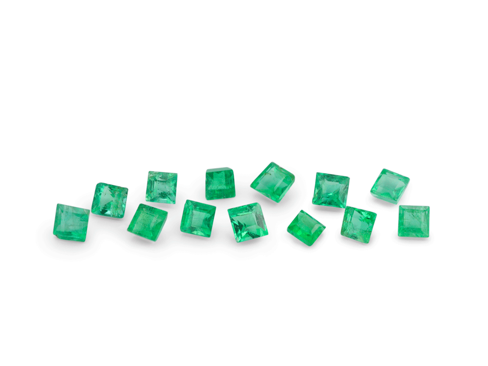 Emerald 1.25mm Carre Cut 1st Grade