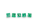 Emerald 2.00mm Square Princess Cut Gem Grade 