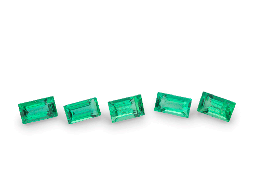 [EB03015B] Emerald Zambian 3x1.5mm +/- Baguette