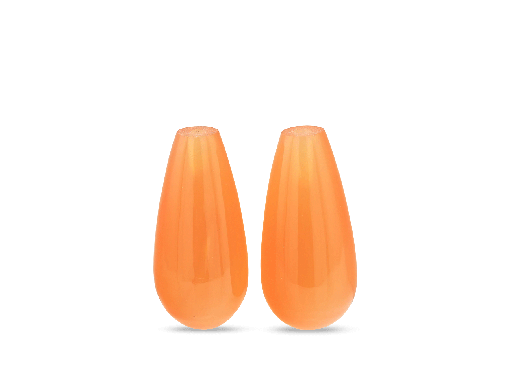 [BRIJ3113] Orange Carnelian 15x7mm Polished Drops