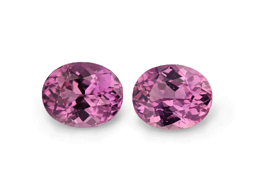 [KX3281] Pink Sapphire 5.8x4.6mm Oval PAIR