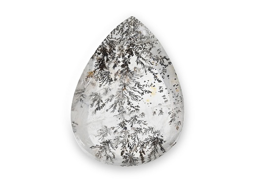 [QZX3550] Dendritic Quartz 33x27mm Pear Shape