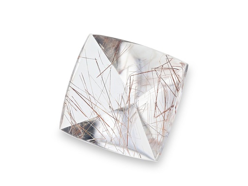 [QZX3623] Quartz with Red Rutile 20.5x19.5mm Rectangle