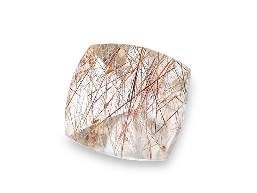 [QZX3638] Quartz with Red Rutile 20.5x18.5mm Rectangle