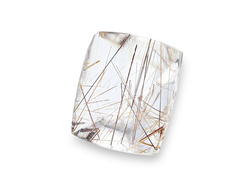 [QZX3646] Quartz with Red Rutile 17x15mm Rectangle