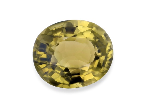 [TUX3706] Tourmaline 9.15x7.95mm Oval Yellow Green