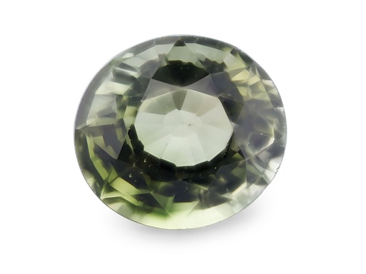 [TUX3708] Green Tourmaline 7.35x6.4mm Oval