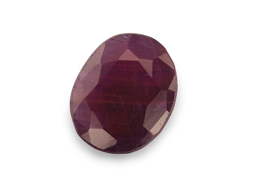 [RX3194] Ruby 8.2x6.75mm Oval Dark Red