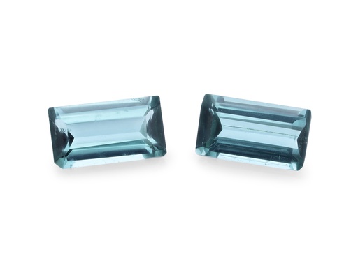 [TUGB0603B] Blue Green Tourmaline 6x3mm Baguette Light