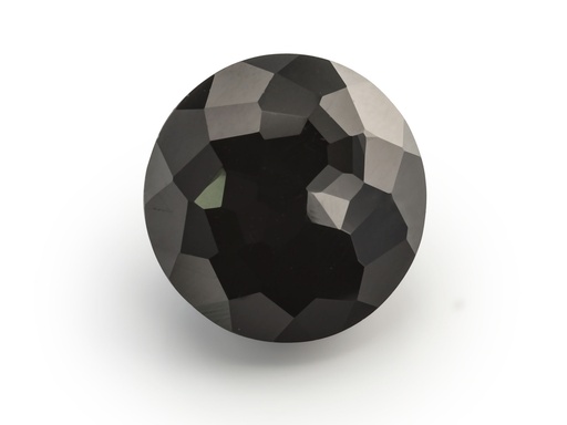 [SPBR12A] Black Spinel 12mm Round Rose Cut