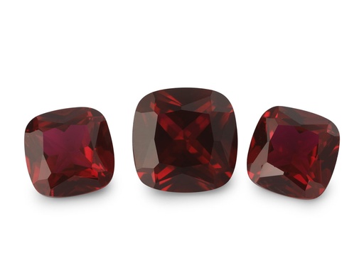 Synthetic Corundum (Dark Red Ruby) - Cushion