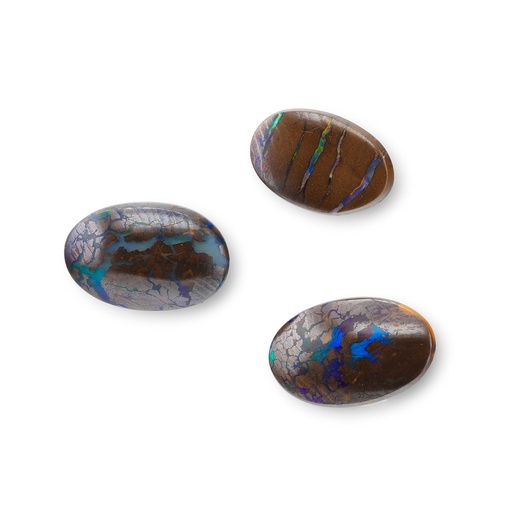 [NS3031] Boulder Opal 9x6-11x7mm Oval Set of 3