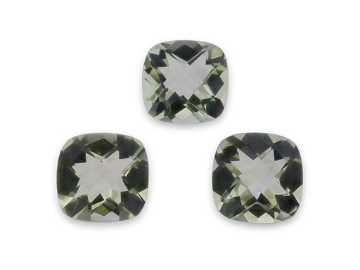 [QMAH0800] Mint Quartz 8.00mm Square Cushion Chequerboard 