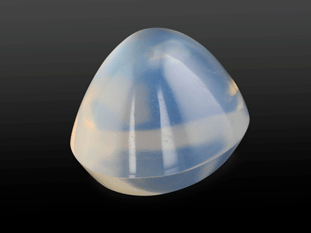 [MSX3008] White Moonstone 9.2x7.8mm Cushion High Dome Cabochon