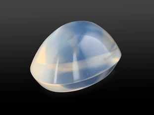 [MSX3010] White Moonstone 9.5x6.9mm Cushion High Dome Cabochon