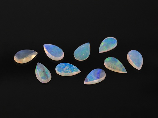 [NX20006] White Solid Opal 6x4mm Pear Shape