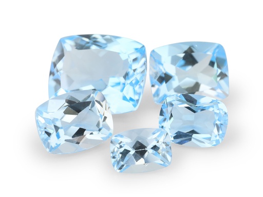 [TKA0705] Topaz 7x5mm Cushion Light Blue