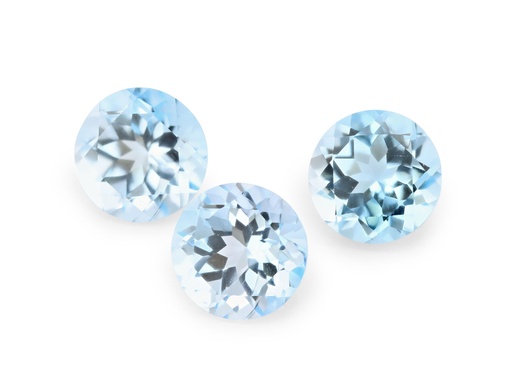 [TKR08] Topaz 8.00mm Round Light Blue