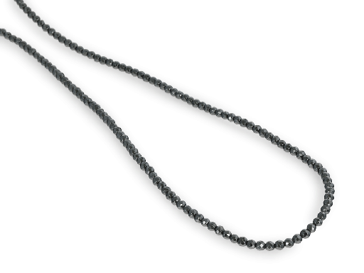 [BEADJ3069] Synthetic Haematite 3.00mm Faceted Round Strand