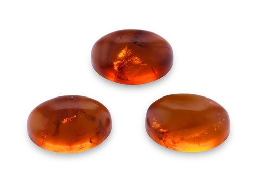 [AMBCVP0604] Amber 6x4mm Oval Cabochon Pressed