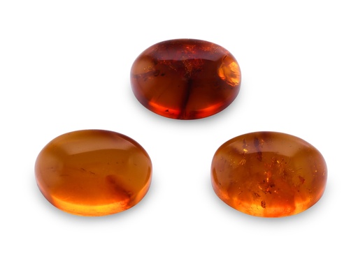 [AMBCVP0806] Amber 8x6mm Oval Cabochon Pressed