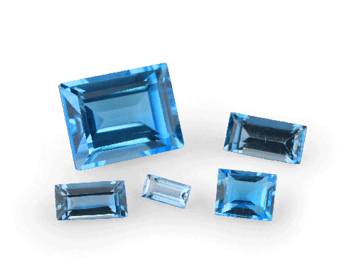 [TWB0402] Topaz  4x2mm Baguette Medium Blue 