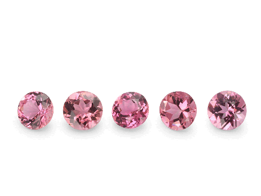 [TUKR0375] Pink Tourmaline 3.75mm Round