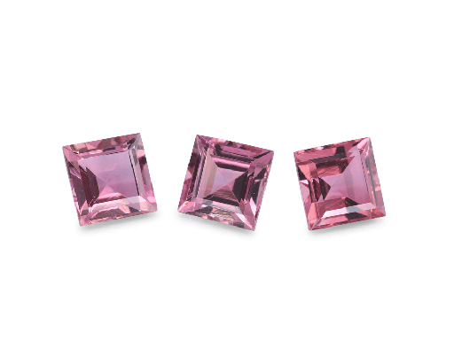 [TUKQ045] Pink Tourmaline 4.50mm Carre Cut