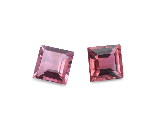 [TUKQ0525] Pink Tourmaline 5.25mm Carre Cut