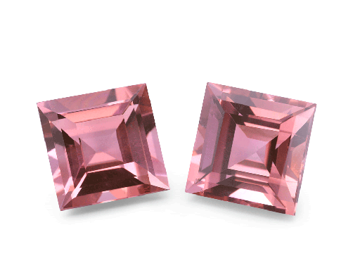 [TUKQ065] Pink Tourmaline 6.50mm Carre Cut