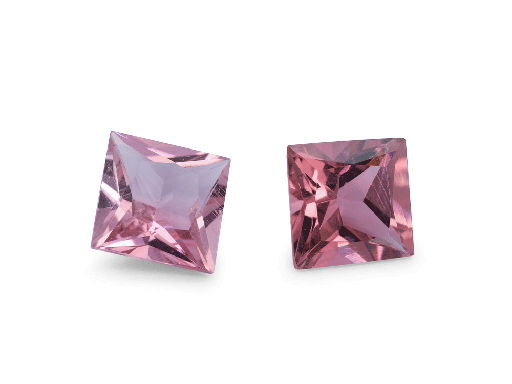 [TUKQP06] Pink Tourmaline 6.00mm Princess Cut