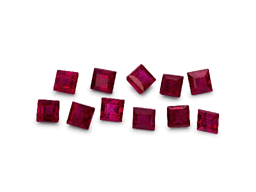 [RQ015A] Ruby 1.50mm Carre Cut Good Red