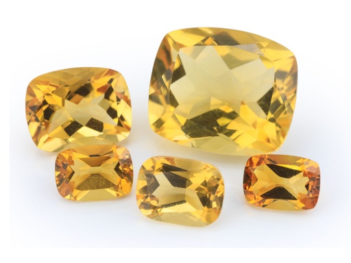 [CA-0705] Citrine 7x5mm Cushion