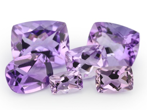 [AA20604] Amethyst 6x4mm Cushion Light Colour