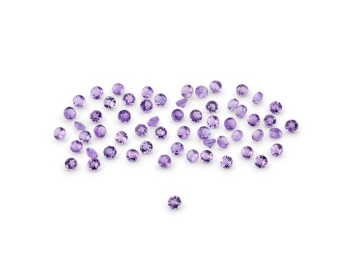 [AR10125] Amethyst 1.25mm Round Mid to Strong Colour 