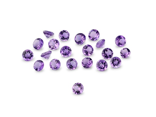 [AR1025] Amethyst 2.50mm Round Mid to Strong Colour