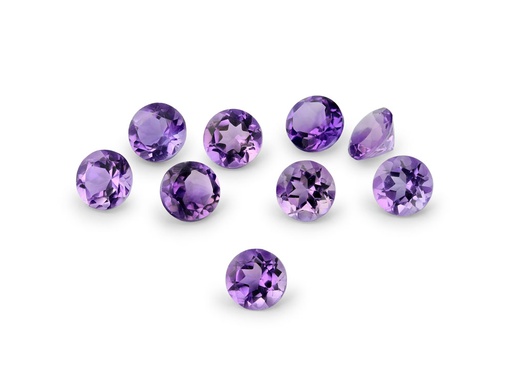 [AR104] Amethyst 4.00mm Round Mid to Strong Colour