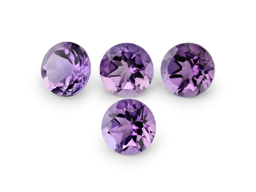 [AR107] Amethyst 7.00mm Round Mid to Strong Colour