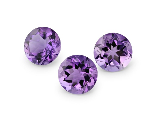 [AR108] Amethyst 8.00mm Round Mid to Strong Colour