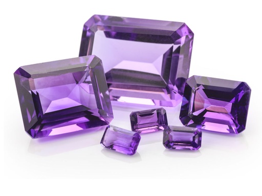 [AE10503] Amethyst Mid to Strong 5x3mm Emerald Cut