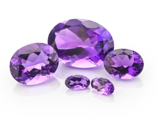 [AV10302] Amethyst 3x2mm Oval Mid to Strong Colour 